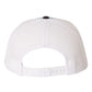 Snapback Hat - Columbia Blue, Navy and White